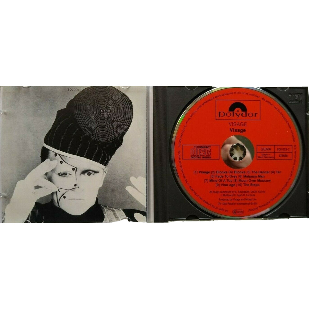 Visage CD Album RARE Early Red Label West German SynthPop New Wave Steve Strange